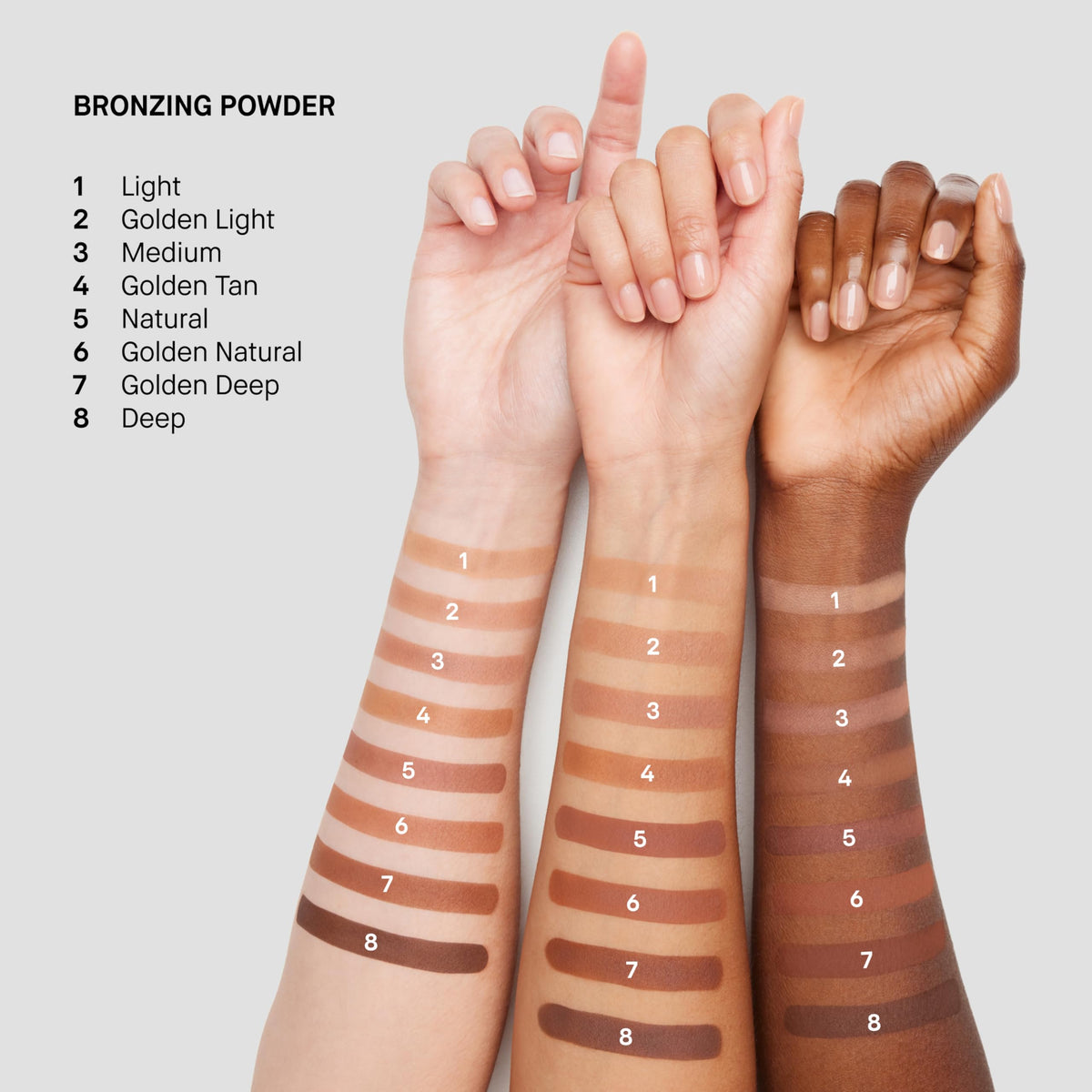 Bobbi Brown bronzer on vanity styled with tools illustrating professional results