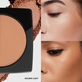 Bobbi Brown close-up pan view highlighting smooth matte finish and blendability
