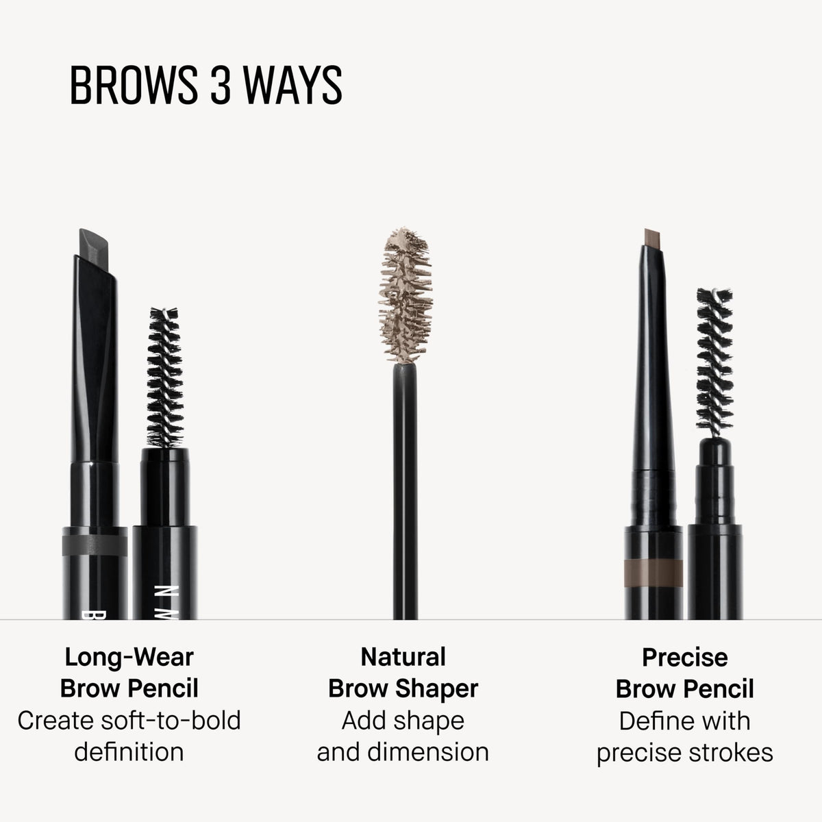 Bobbi Brown application on model demonstrating natural-looking shaped brows
