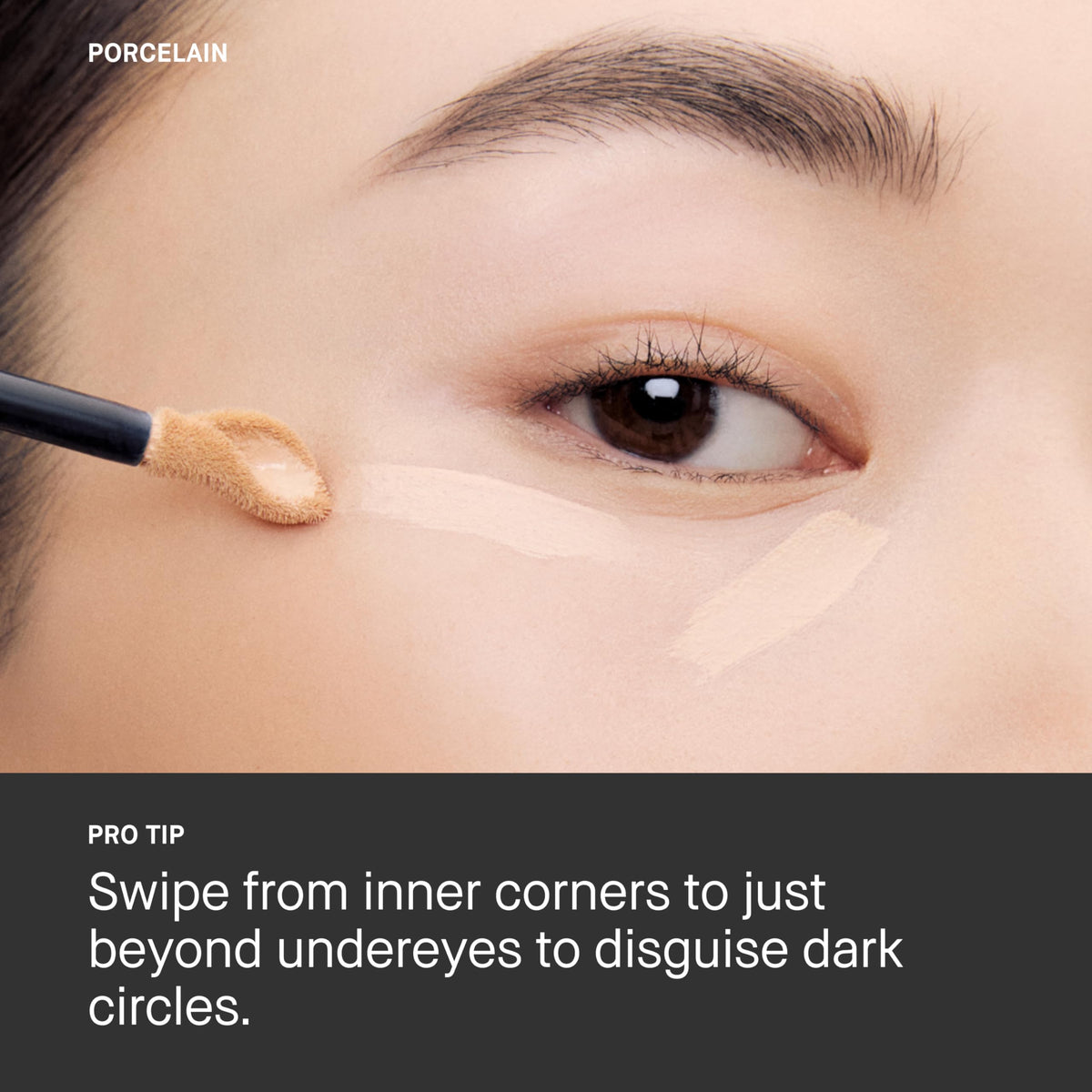 Bobbi Brown before and after split photo showing blemish coverage and natural-looking result