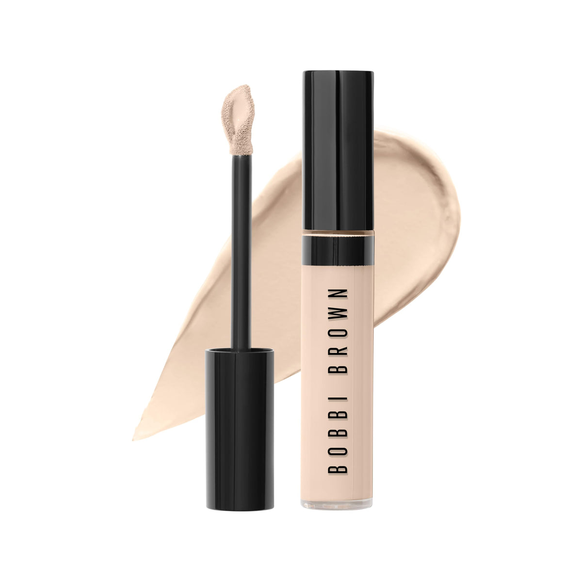 Bobbi Brown front packaging showing shade Ivory and product size, clear benefit of professional look