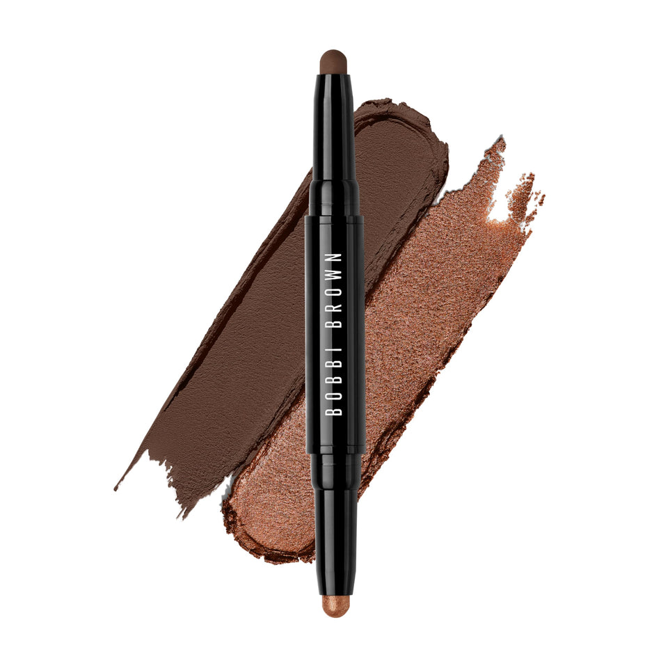 Bobbi Brown dual-ended shadow stick front packaging showing both matte and shimmer ends for convenience