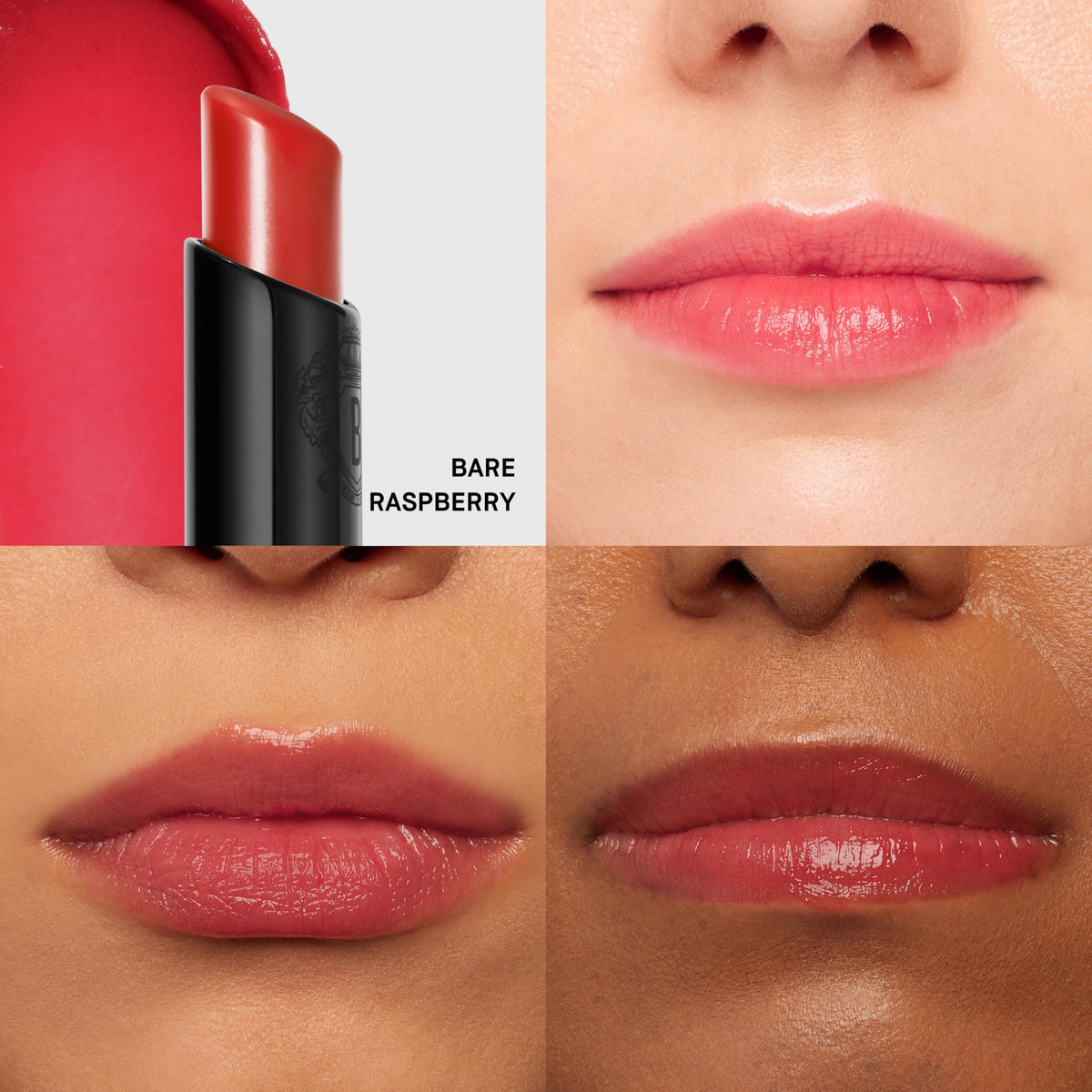 bobbi brown close-up of balm stick tip, showing creamy texture and precise application