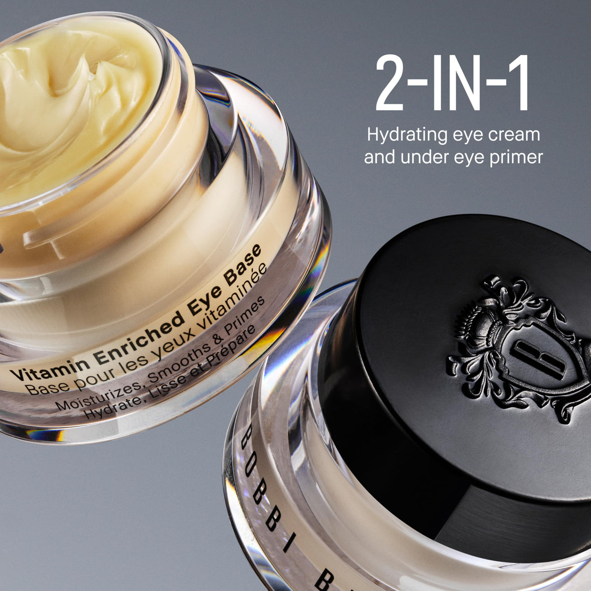 Bobbi Brown applying product under eye to demonstrate priming and smoothing benefit