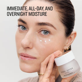 Bobbi Brown cream texture close-up highlighting rich hydration and smoothing benefit