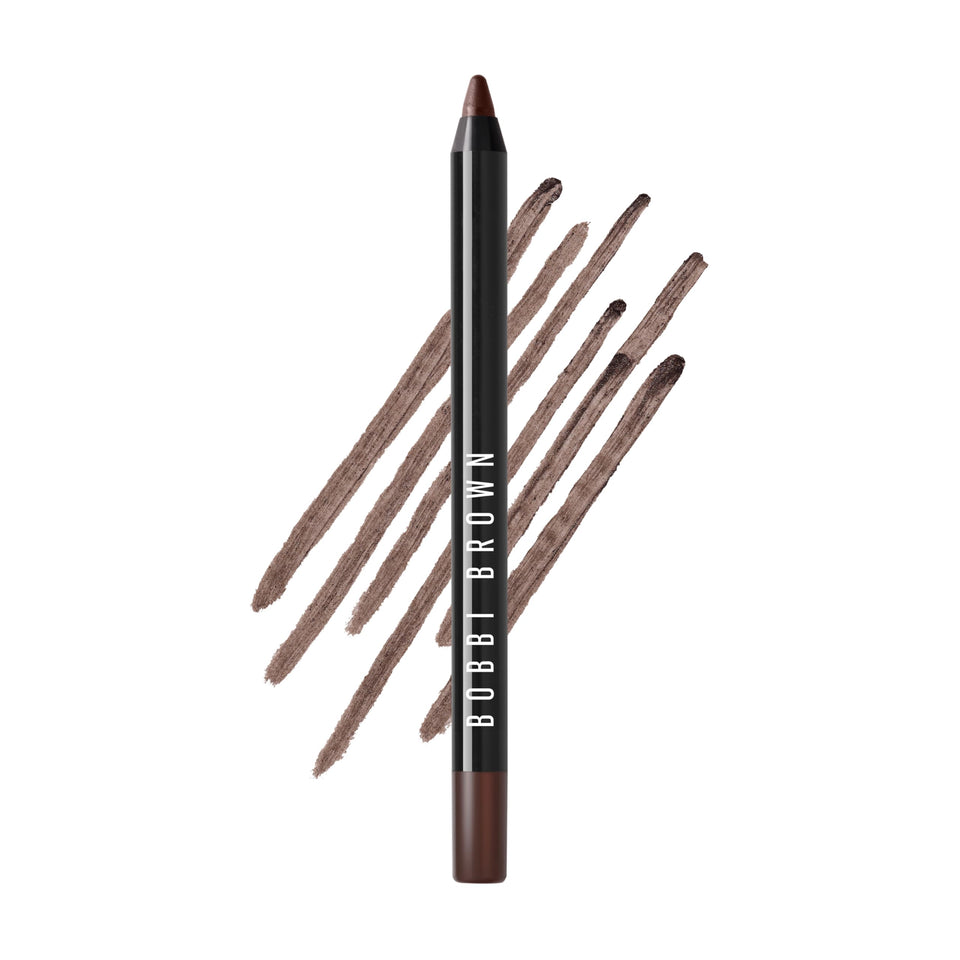 Bobbi Brown front packaging of kajal liner showing cacao shade and lasting wear