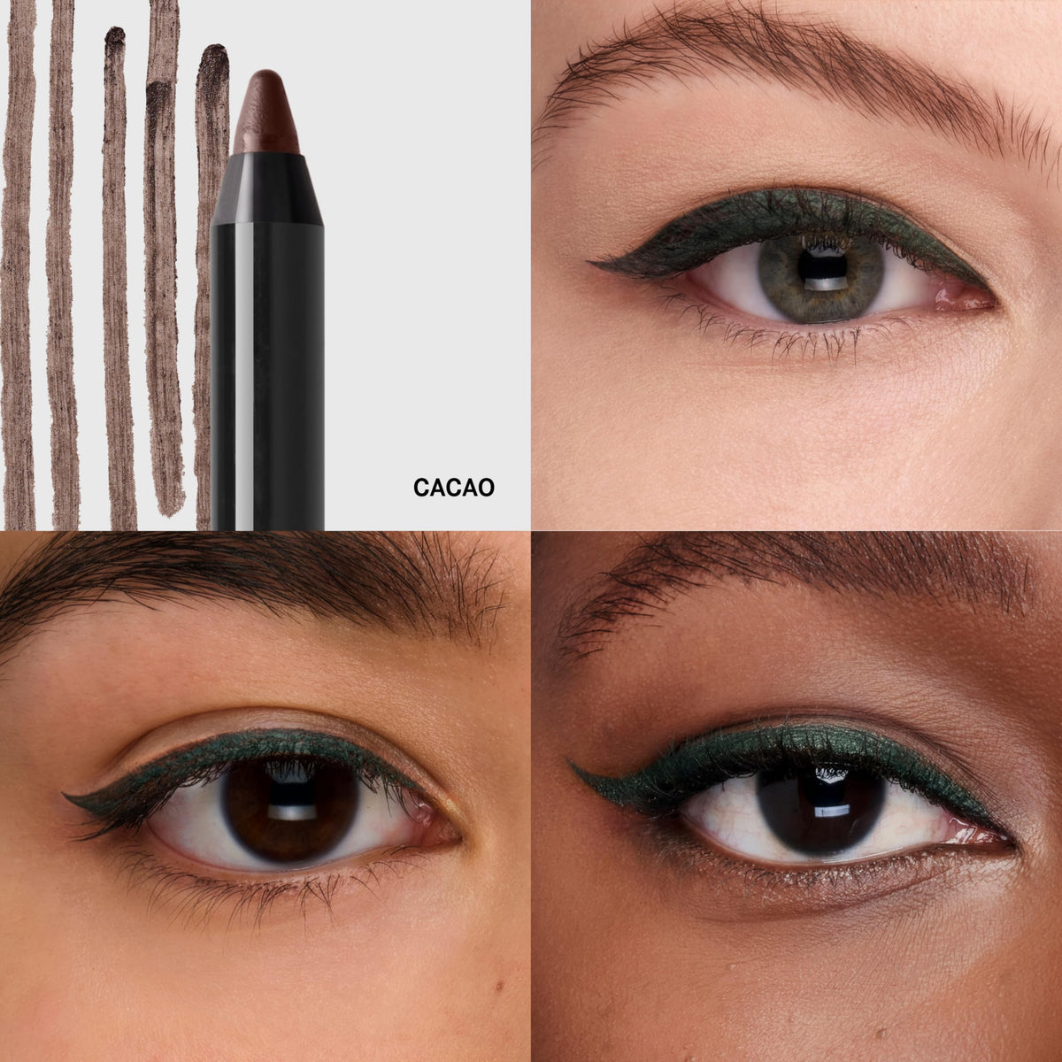 Bobbi Brown close-up of pencil tip demonstrating creamy glide and precise point