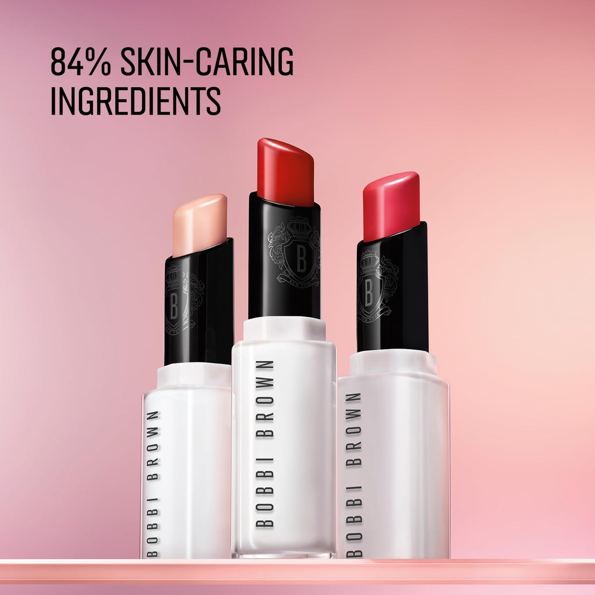 Bobbi Brown lip application in use demonstrating hydrating visible sheen