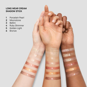 Bobbi Brown Moonstone held in hand to show compact size and portability