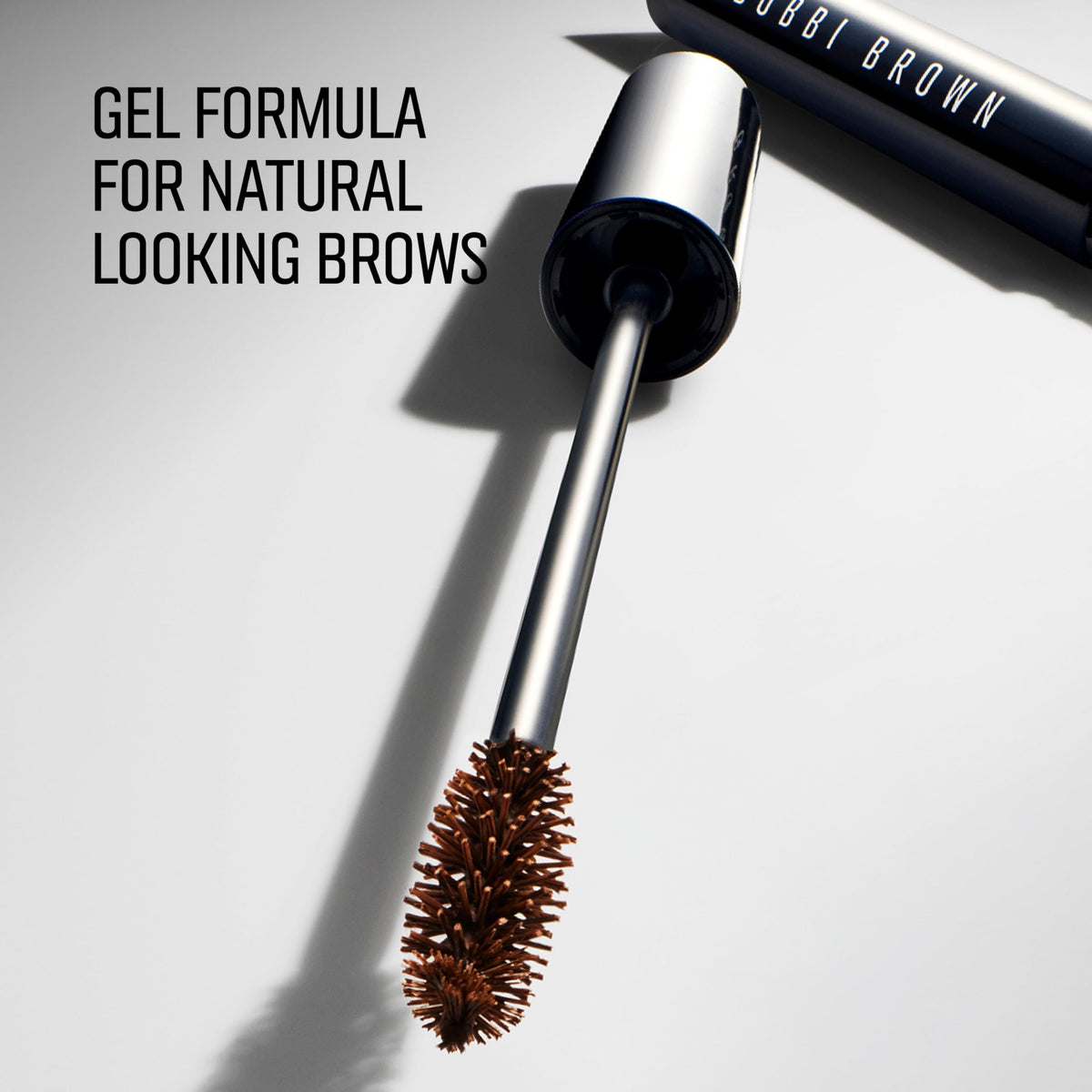 Bobbi Brown applied on brows demonstrating natural definition and tame benefit
