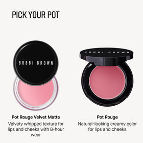 Bobbi Brown pot rouge beside everyday items for scale and travel-friendly benefit