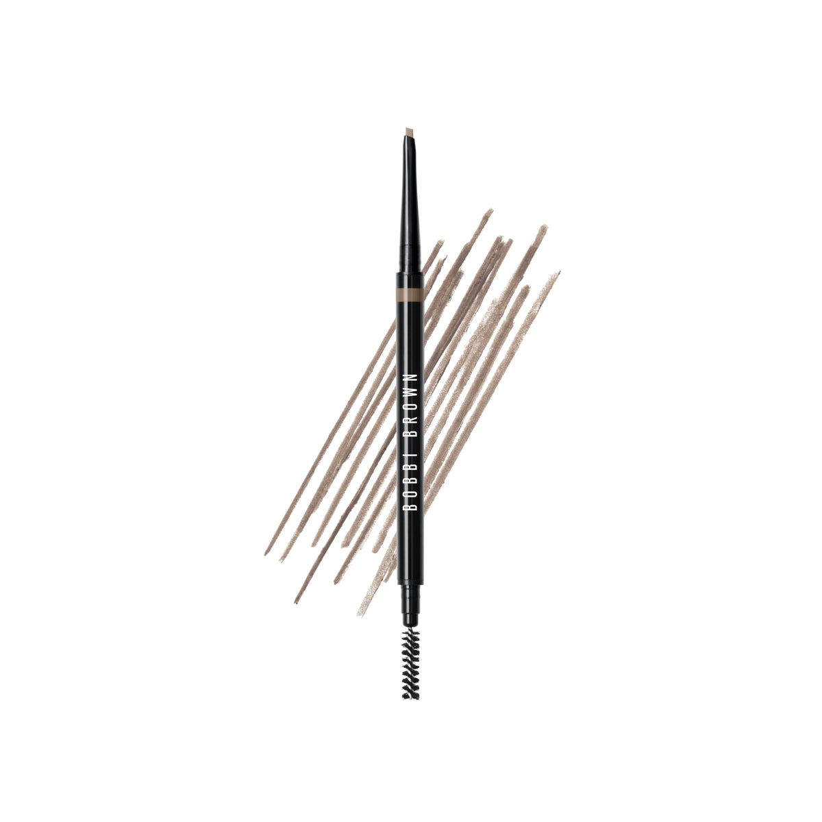Bobbi Brown pencil front packaging showing shade and compact design benefit
