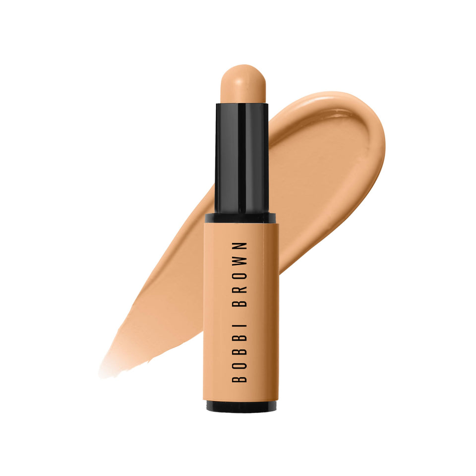 Bobbi Brown Skin Corrector Stick front packaging showing peach shade and brand for precise correction