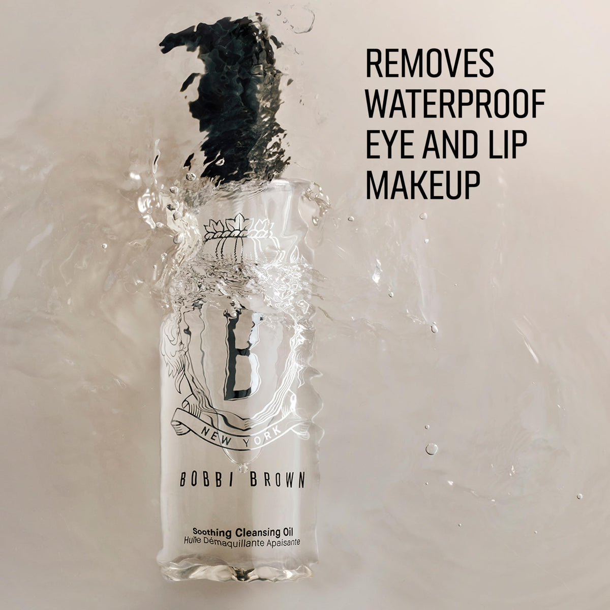 Bobbi Brown cleansing oil in use removing makeup gently for a comfortable cleanse