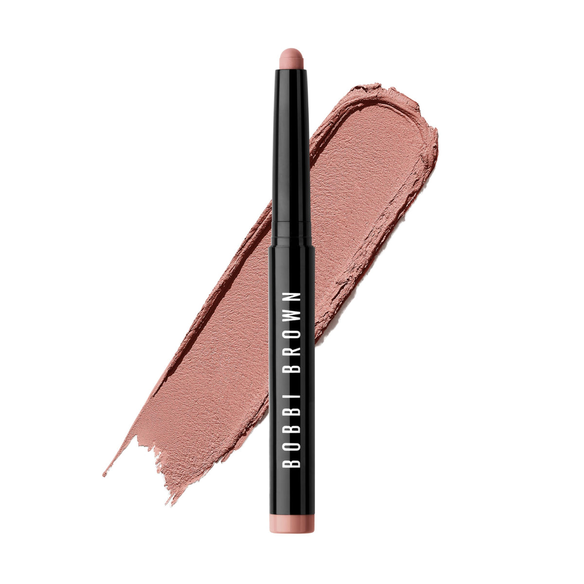 Bobbi Brown Antique Rose front packaging showing sleek stick and shade, easy-application benefit