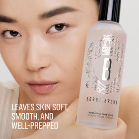 Bobbi Brown product in hands demonstrating application technique and improved product absorption