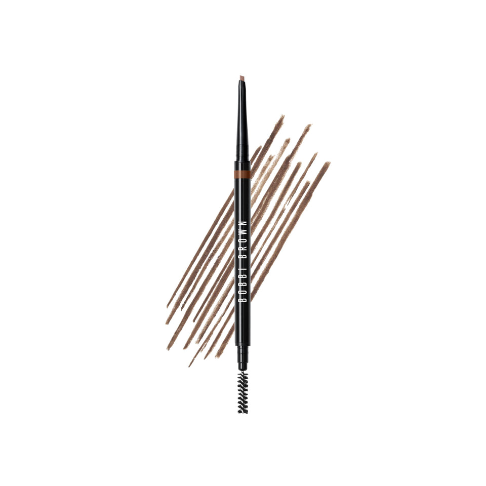 Bobbi Brown Precise Brow Pencil front view showing slim pencil and cap, precise definition