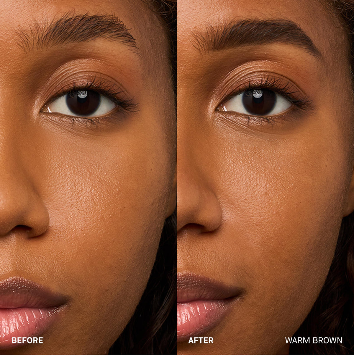 Bobbi Brown close-up of ultra-fine angled tip creating hair-like strokes for accuracy