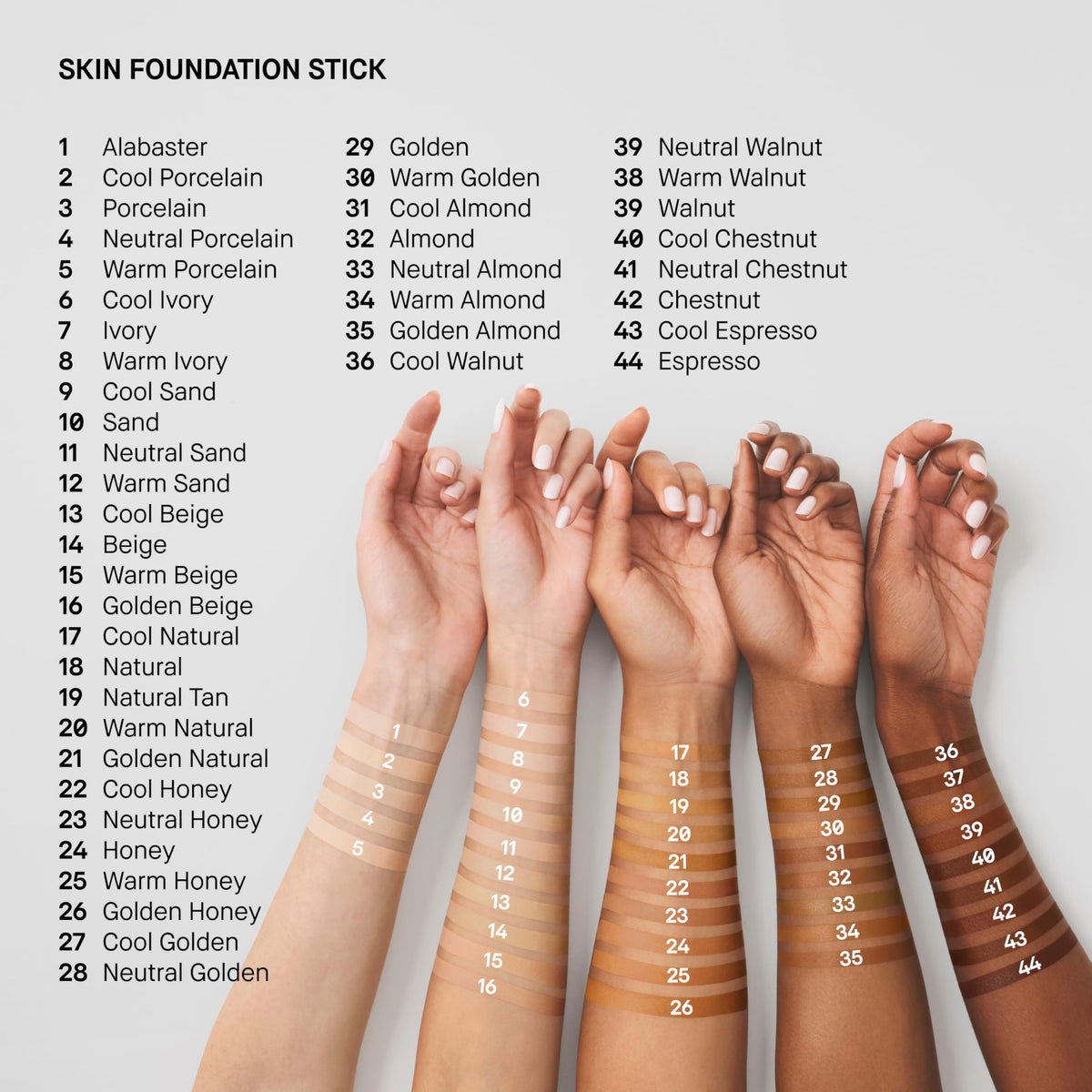 Applying Bobbi Brown Skin Foundation Stick with fingertips for targeted coverage benefit