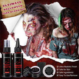 BOBISUKA dark spray shown mid-splatter for dramatic spatter effects