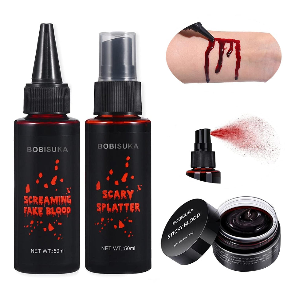 bobisuka front packaging showing three blood bottles and clear kit benefits