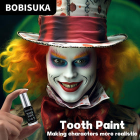 BOBISUKA in-use during cosplay showing realistic blackout teeth effect