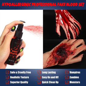 bobisuka spray application on arm creating fresh bleeding effect