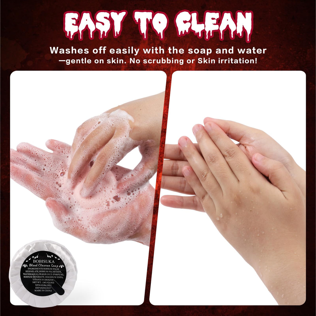 BOBISUKA stipple sponge with foam for quick abrasion and scab texture