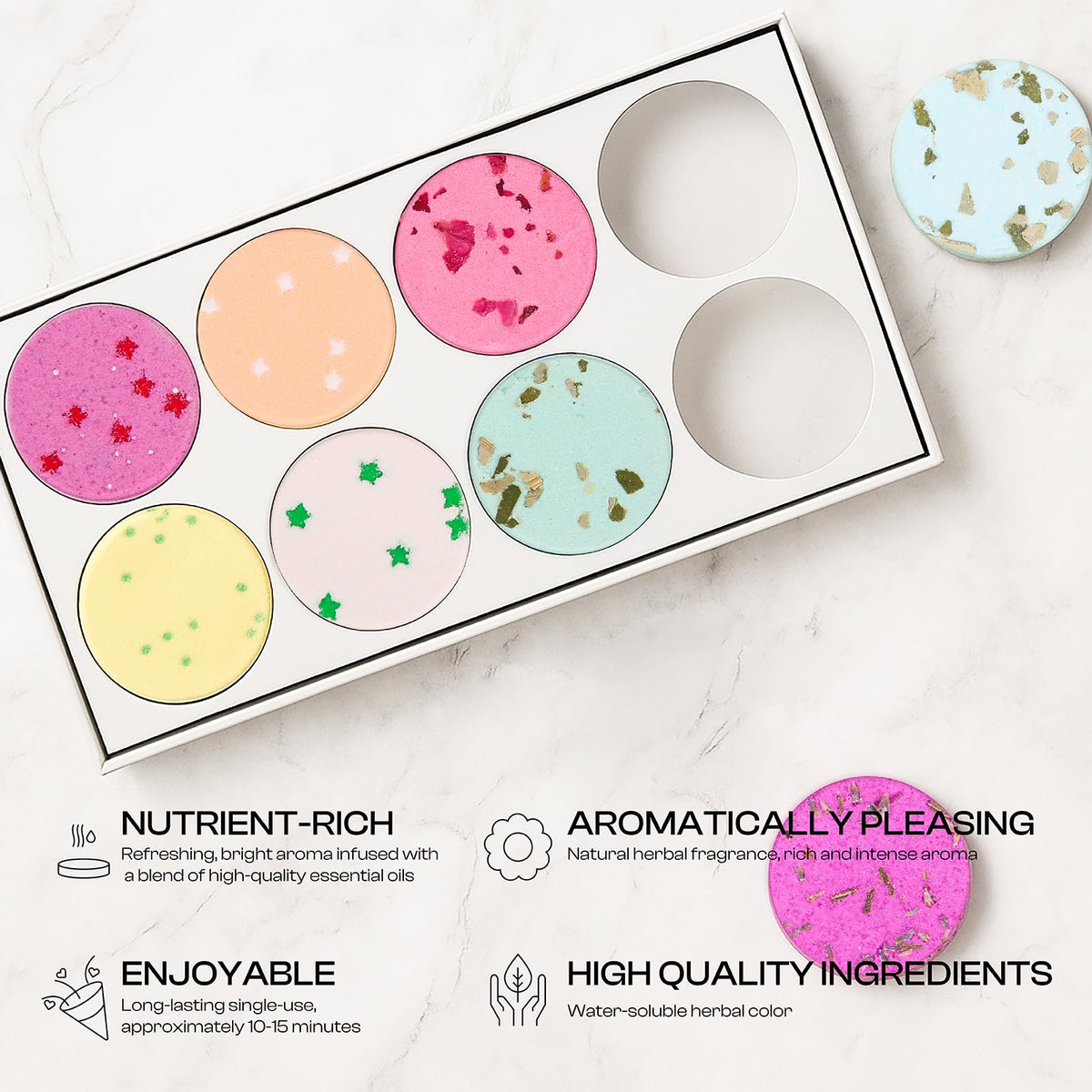 BoboSweeTree flat lay of all eight scent steamers for selection benefit