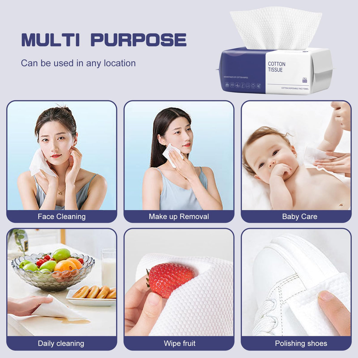 BODFPPC used for baby care wiping eyes and mouth, soft safe material