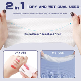 BODFPPC wet towel in hand demonstrating absorbency and durability when damp