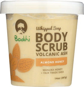 BODHI front packaging showing jar and almond honey scent benefits skin