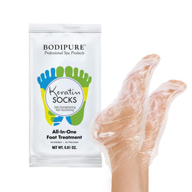 Bodipure single foot-mask sock closeup displaying fit and lining