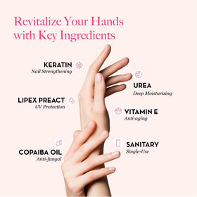 Bodipure hands wearing gloves during application for mess-free treatment