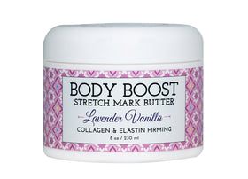 Body Boost jar front label showing product name and benefits
