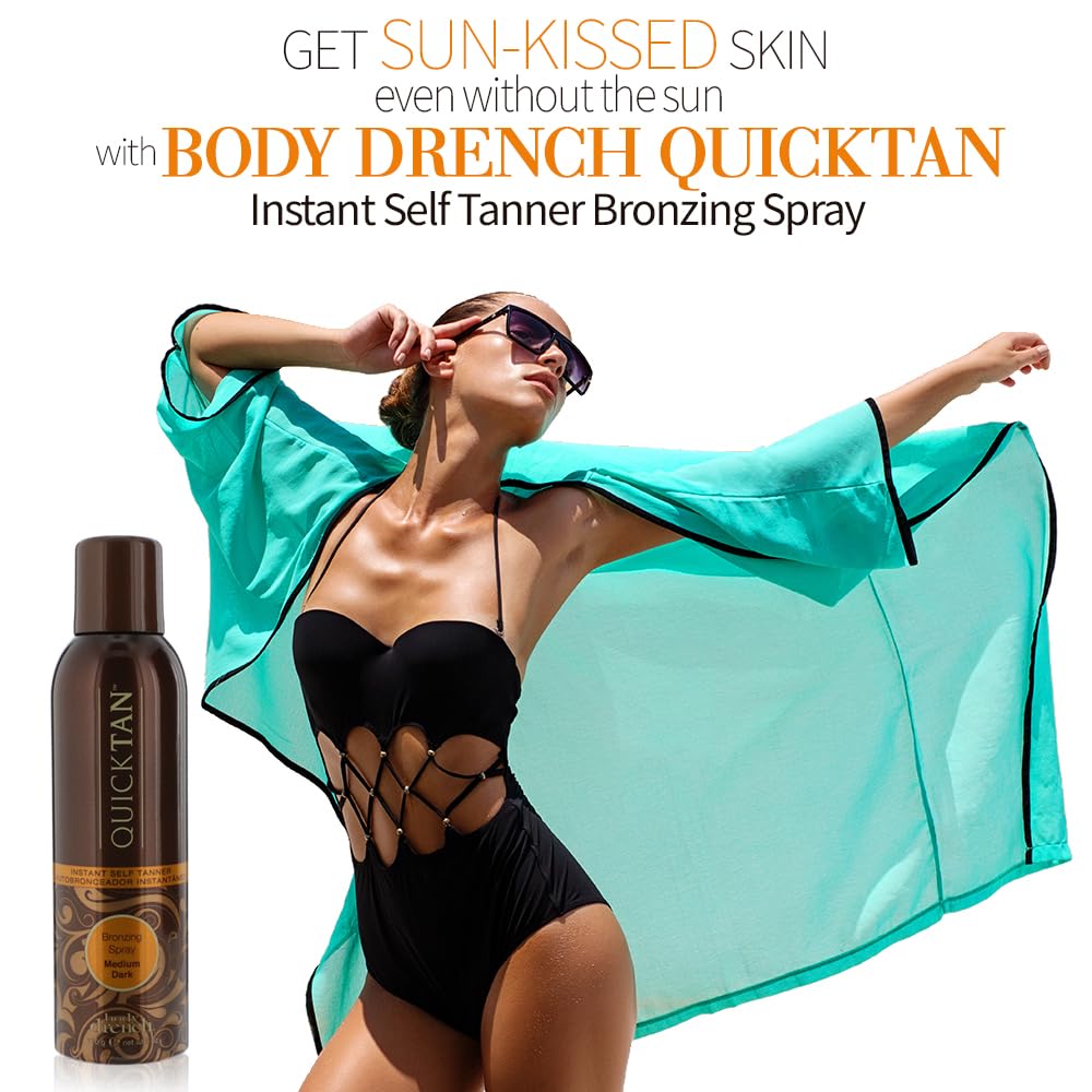 Body Drench being applied to arm demonstrating quick-dry, natural finish
