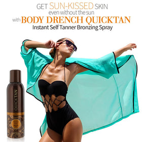 Body Drench being applied to arm demonstrating quick-dry, natural finish