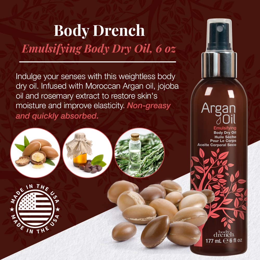 Body Drench spray in use on leg demonstrates quick hydration benefit