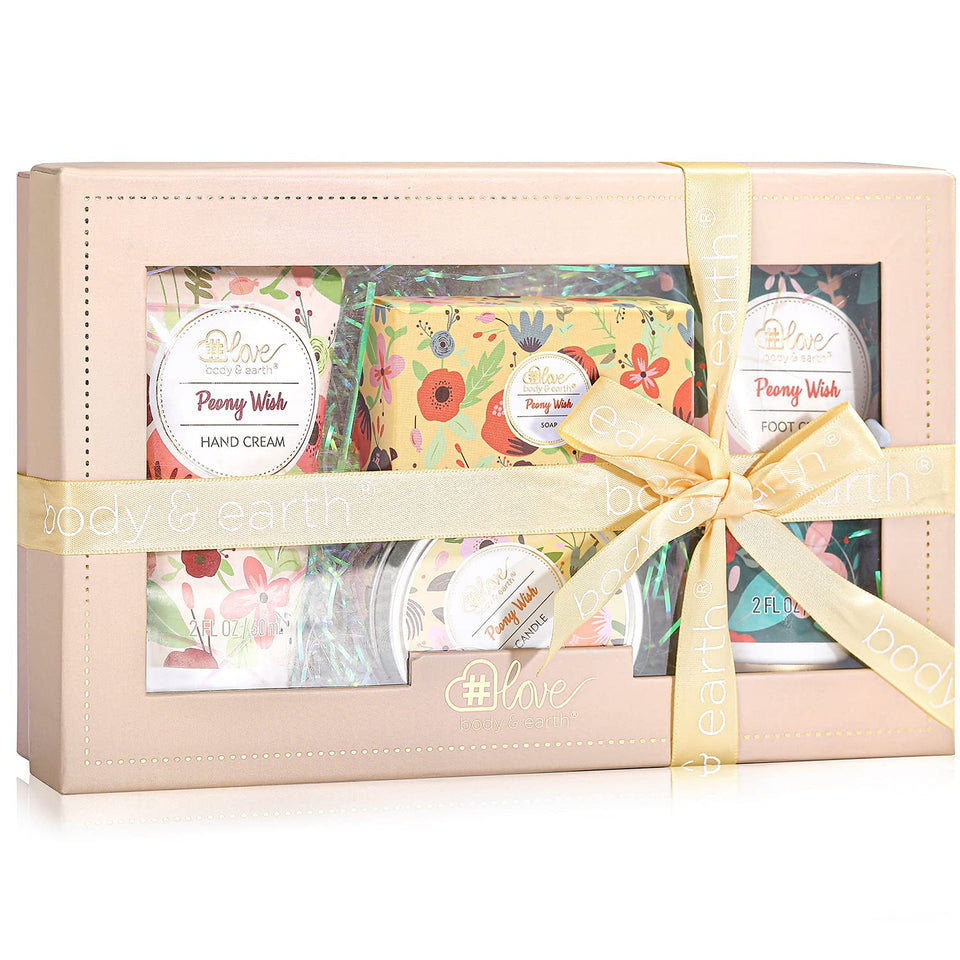 BODY & EARTH # LOVE front gift box showcasing set and elegant presentation for gifting