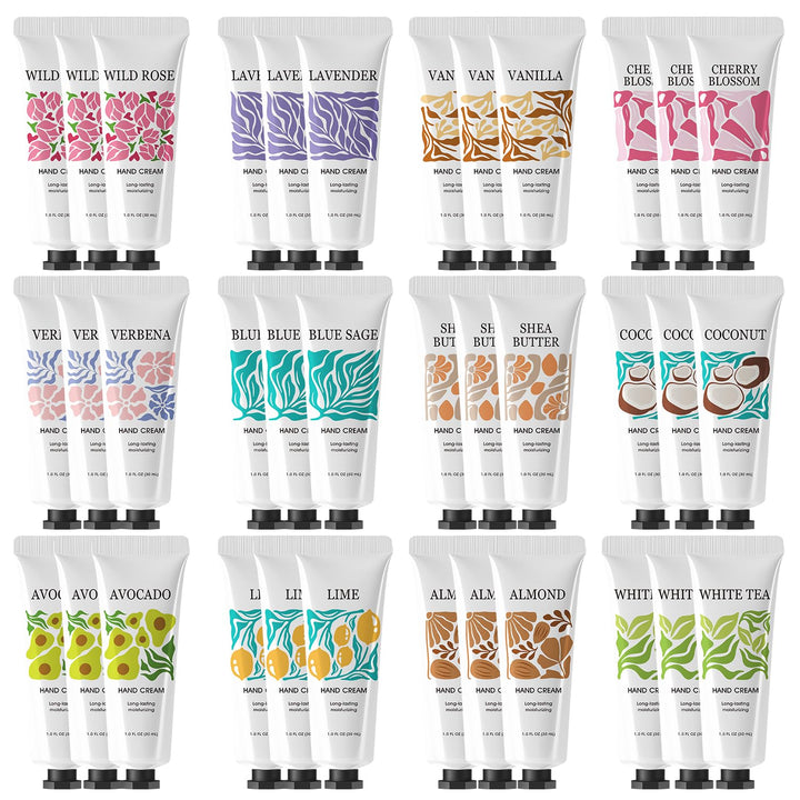 BODY & EARTH # LOVE front packaging showing 36 tubes and variety, visually clear benefit