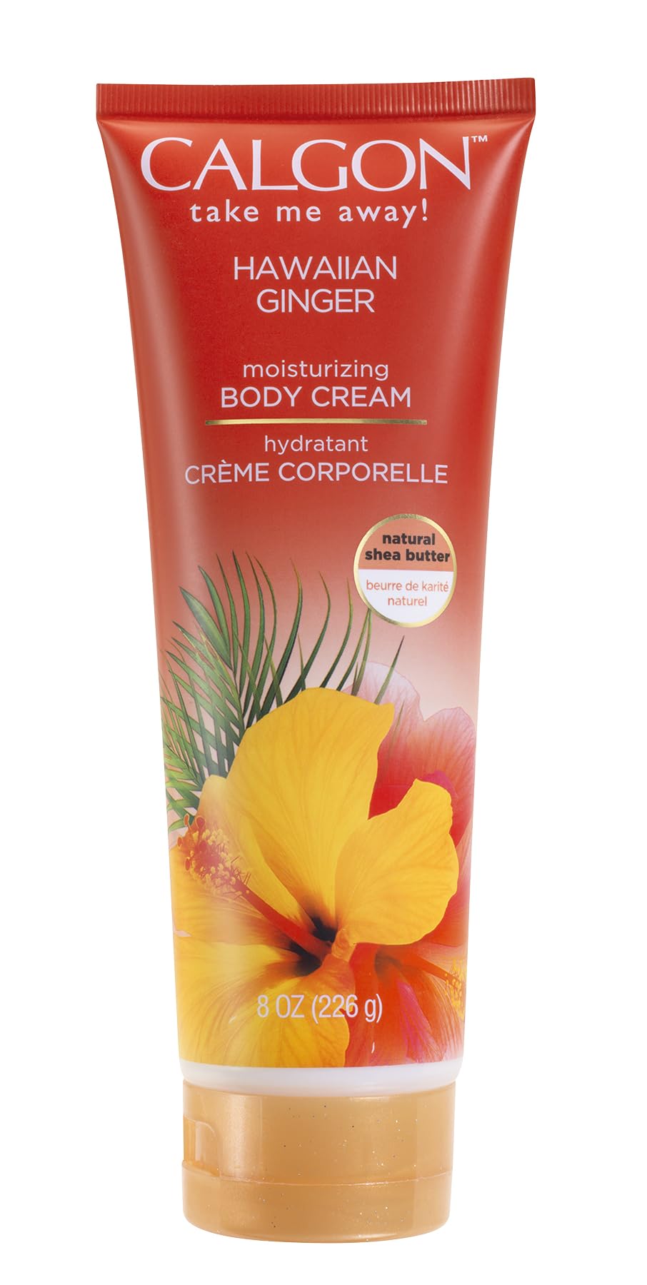 Body Fantasies jar front view showing packaging and tropical appeal