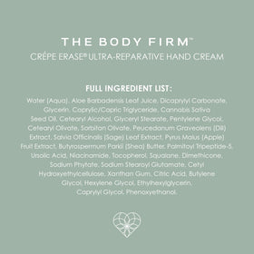 BODY FIRM applying cream to hands for softer, visibly smoother skin