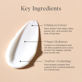 BODY FIRM Crepe Erase being applied to the cheek highlighting smoothing benefits