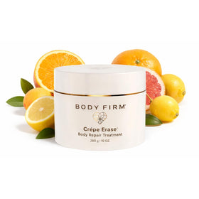 Body Firm jar front view showing product branding and citrus-scented benefit