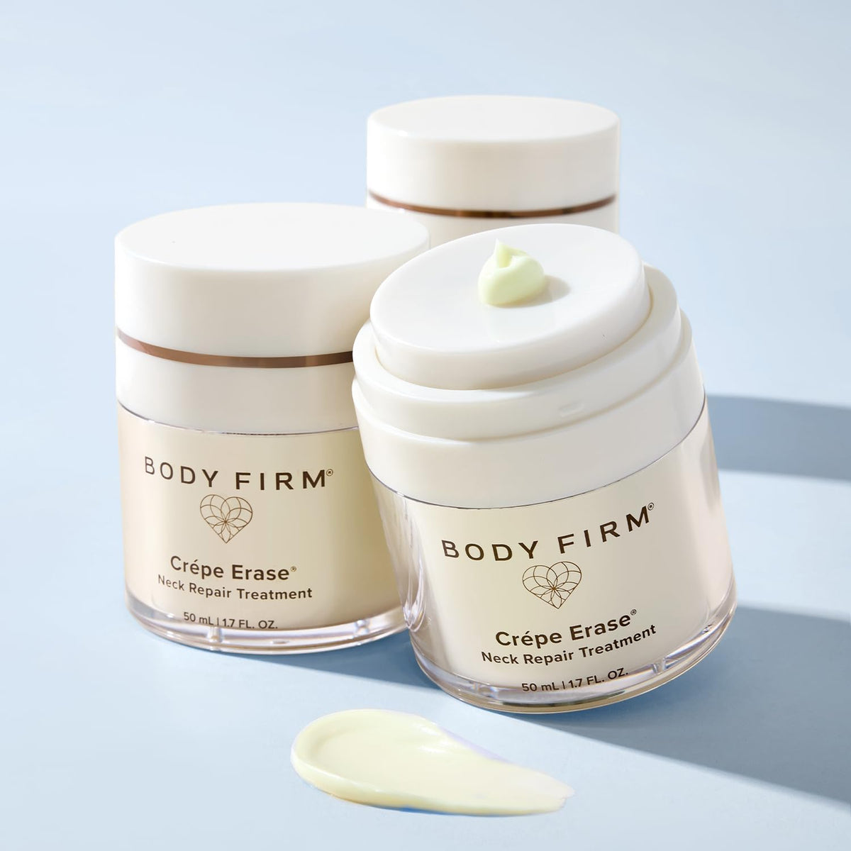 BODY FIRM label close-up focusing on ingredients and usage information