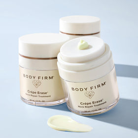 BODY FIRM label close-up focusing on ingredients and usage information