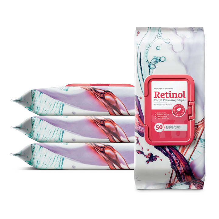 Body Prescriptions front packaging showing four resealable packs and branding benefit convenience