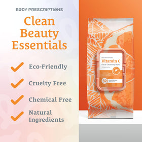 Body Prescriptions resealable flip-top closure preserving moisture and preventing wipes from drying