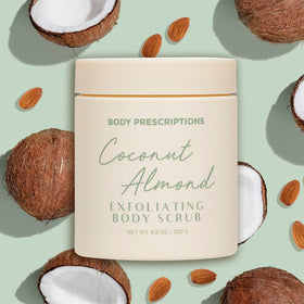 Body Prescriptions scoop of scrub in hand demonstrating ease of application