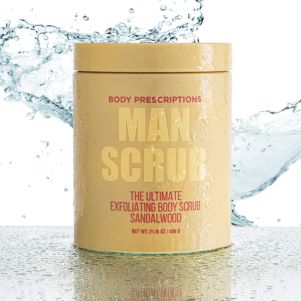 Body Prescriptions texture close-up displaying exfoliant grit for smoothness